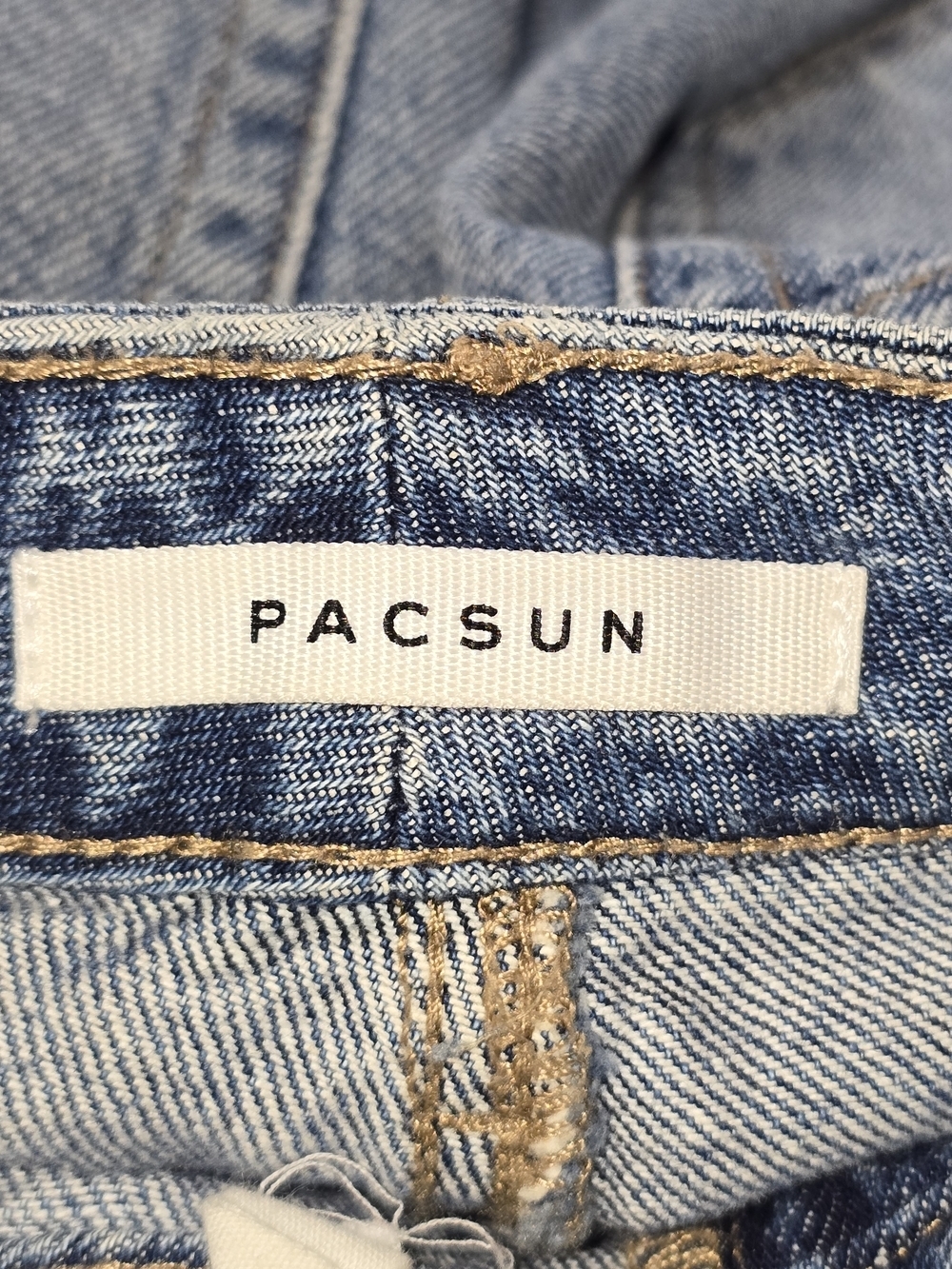 PacSun High Rise Festival Light Blue Distressed Denim Women’s Shorts Size 27 - Picture 4 of 6